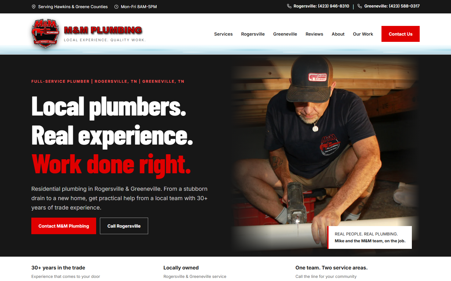 M&M Plumbing Redesign